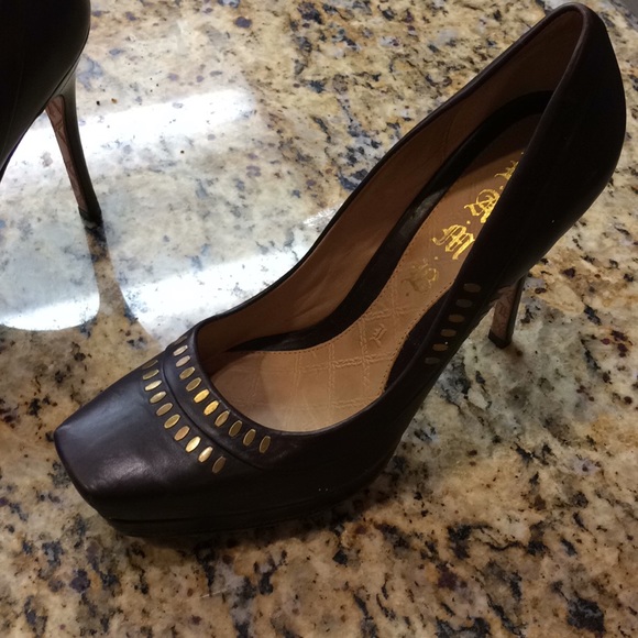 LAMB brown leather heels - Picture 5 of 8